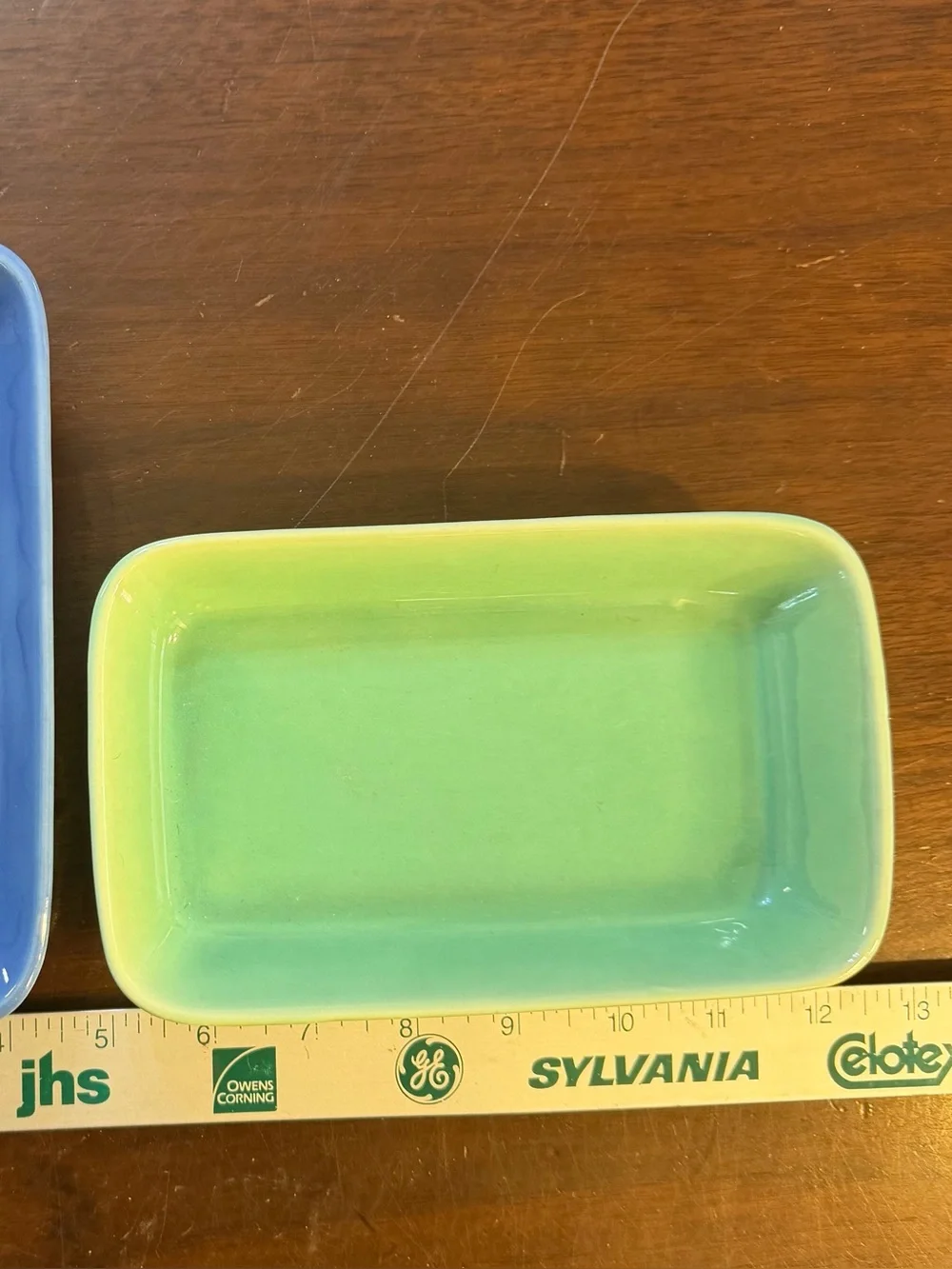 Vintage 1950’s Stangl Pottery Rectangular Dishes set of 2 for appetizers/butter